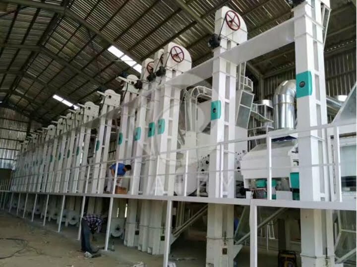 Rice milling equipment factory