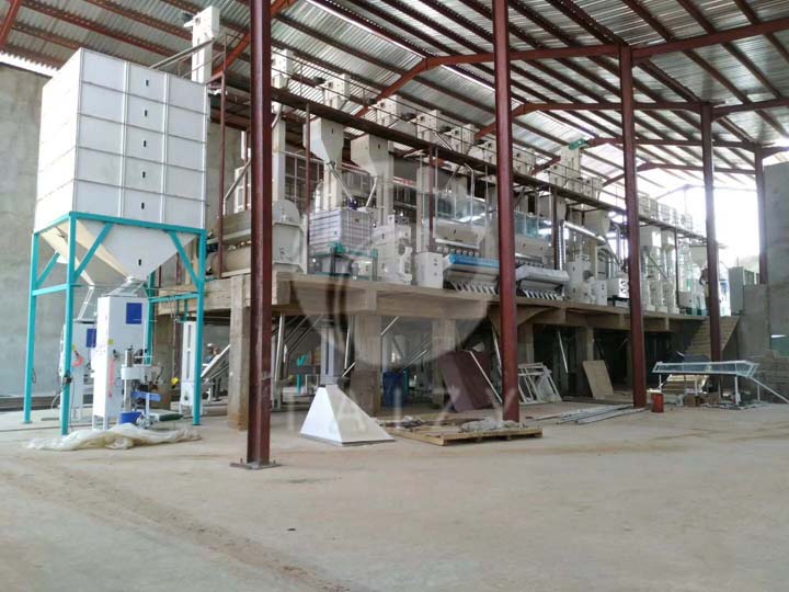 Rice milling equipment factory