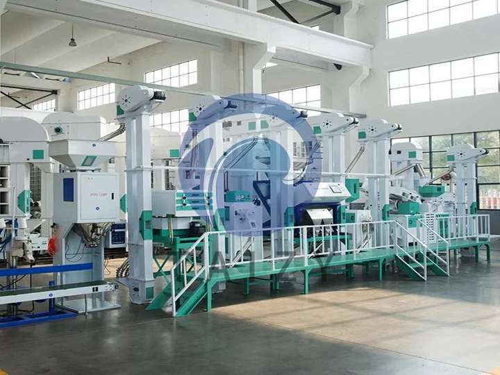 commercial 25-ton automatic rice milling unit