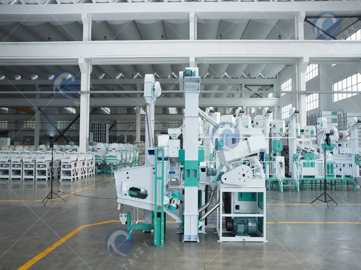Industrial rice milling plant
