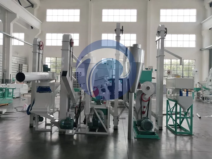 Industrial rice milling machine